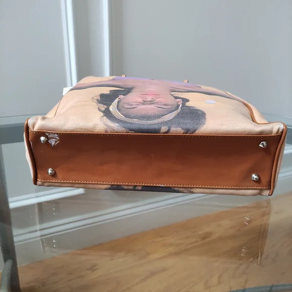 Vintage Anya Hindmarch printed Tote Bag 11x11x3.5" - Picture 10 of 16